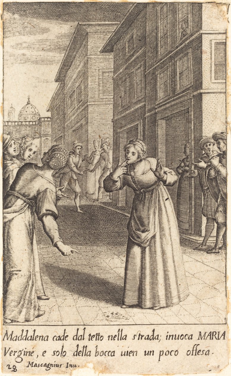 Magdalena av Jacques Callot after Donato Mascagni