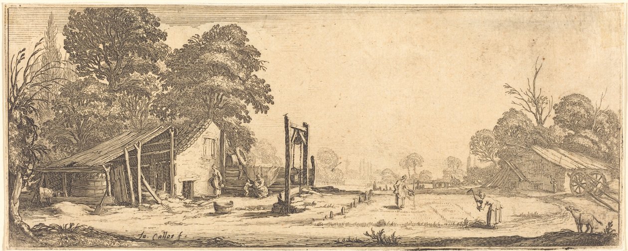 Trädgården av Jacques Callot or Follower of Jacques Callot