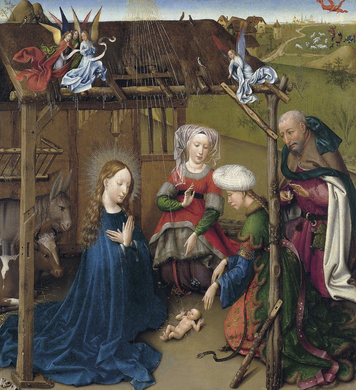 Födelsekyrkan, ca 1435 av Jacques Daret