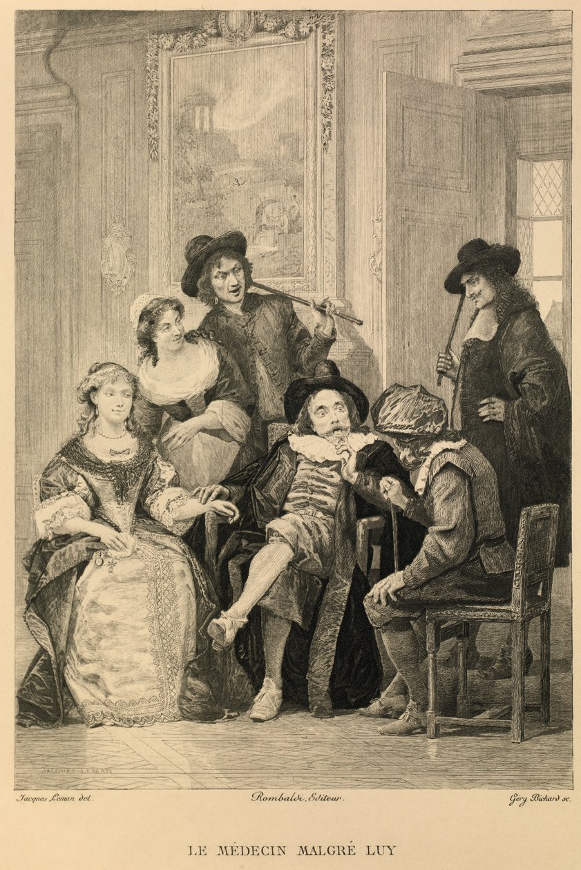 Molières Le medecin malgre lui av Jacques Edmond Leman