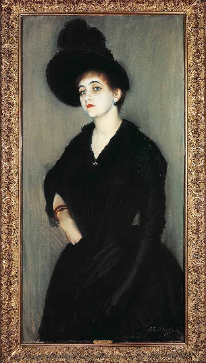 Frankrike, Paris, Porträtt av Madame Adelaide Vasnier av Jacques Emile Blanche