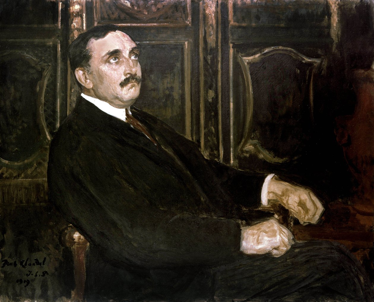 Franske författaren och diplomaten Paul Claudel, 1919 av Jacques Emile Blanche