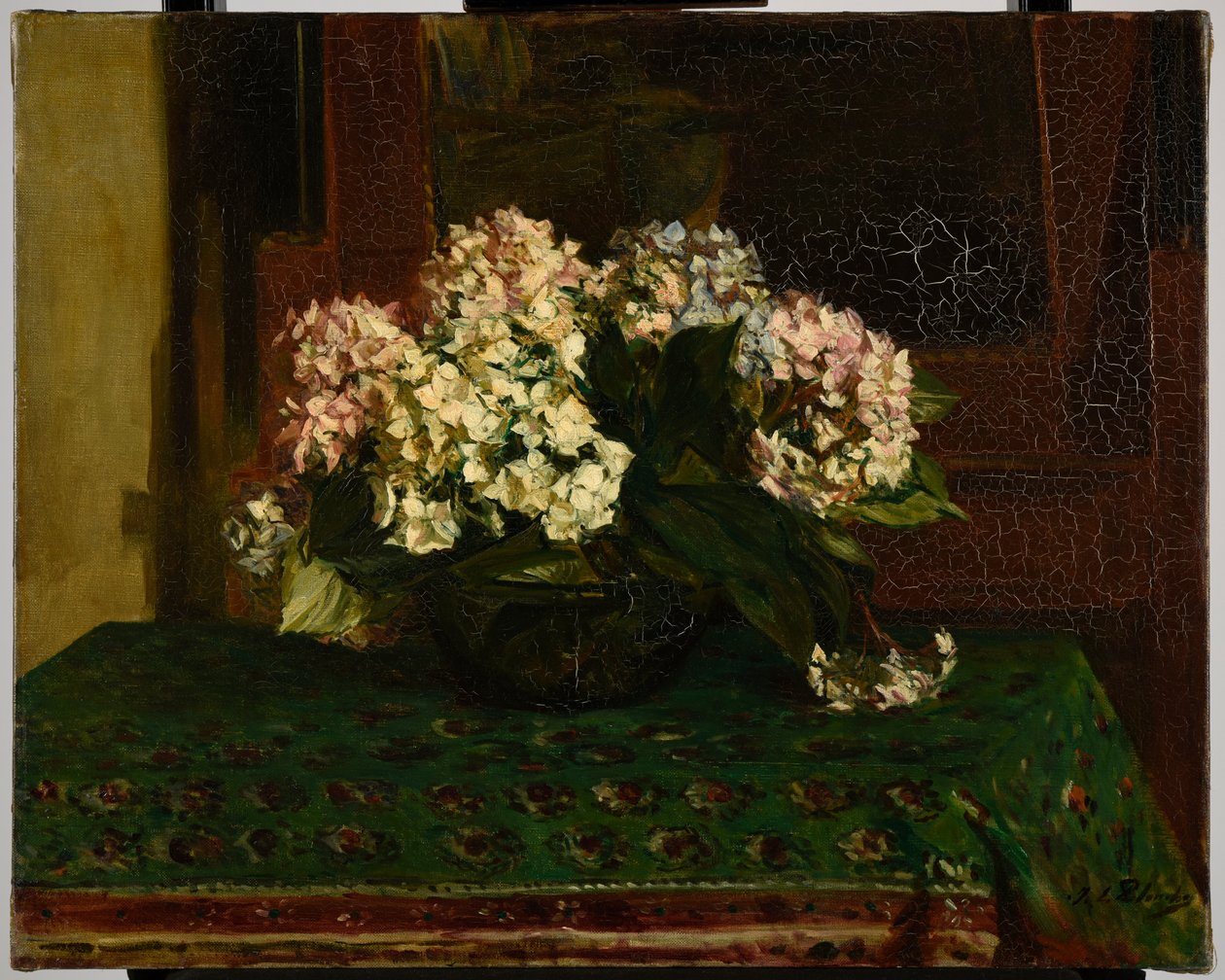 Hortensior (varmt väder) av Jacques Emile Blanche