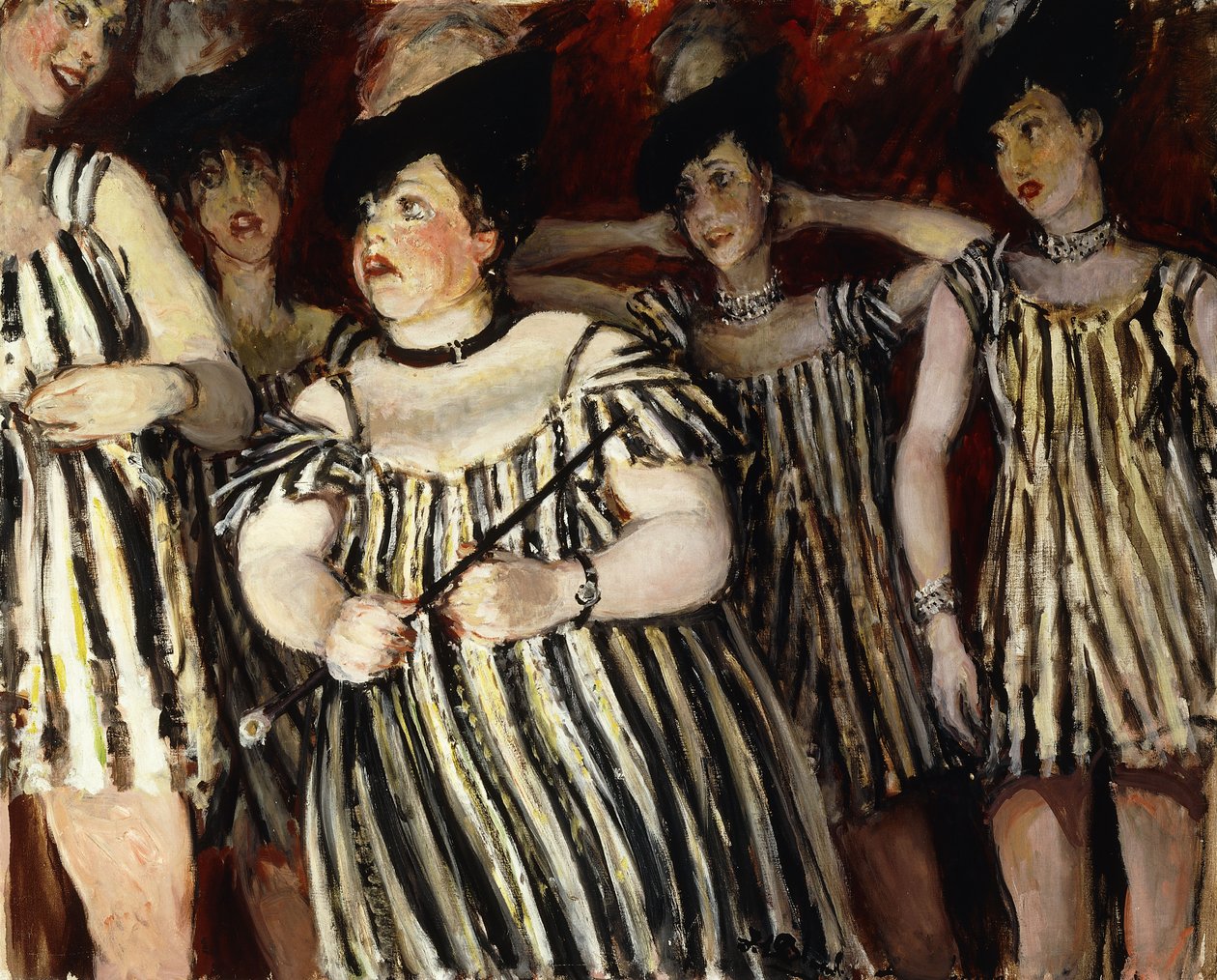 Miss Elsa Maxwells fest som visar Lady Peel till höger, av Jacques Emile Blanche