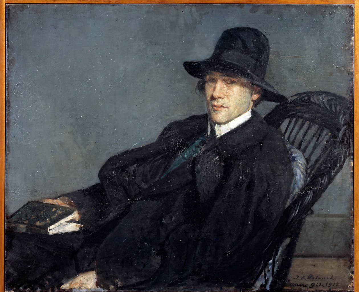 Porträtt av Andre Gide (1869 - 1951) av Jacques Emile Blanche