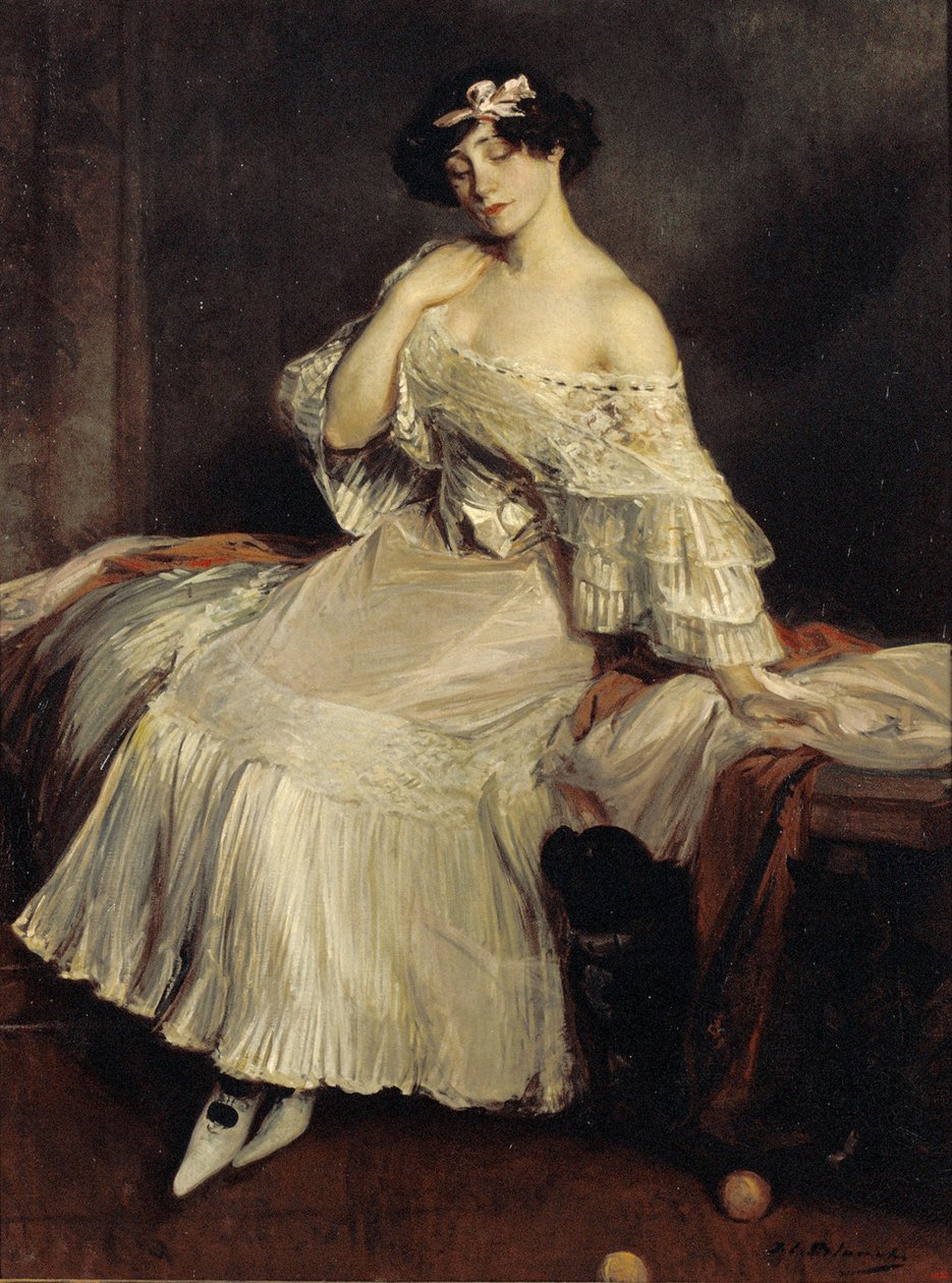 Porträtt av Colette 1873-1954, ca. 1905. av Jacques Emile Blanche