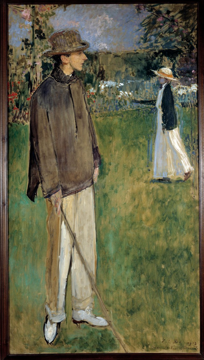 Porträtt av Jean Cocteau (fransk poet och författare av Jacques Emile Blanche