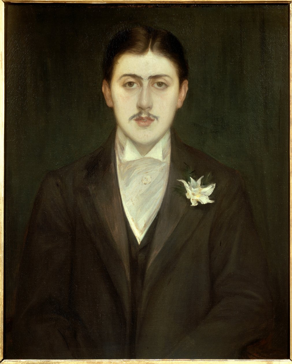 Porträtt av Marcel Proust (1871-1922), fransk författare. Målning av Jacques Emile (Jacques-Emile) Blanche (1861-1942). av Jacques Emile Blanche