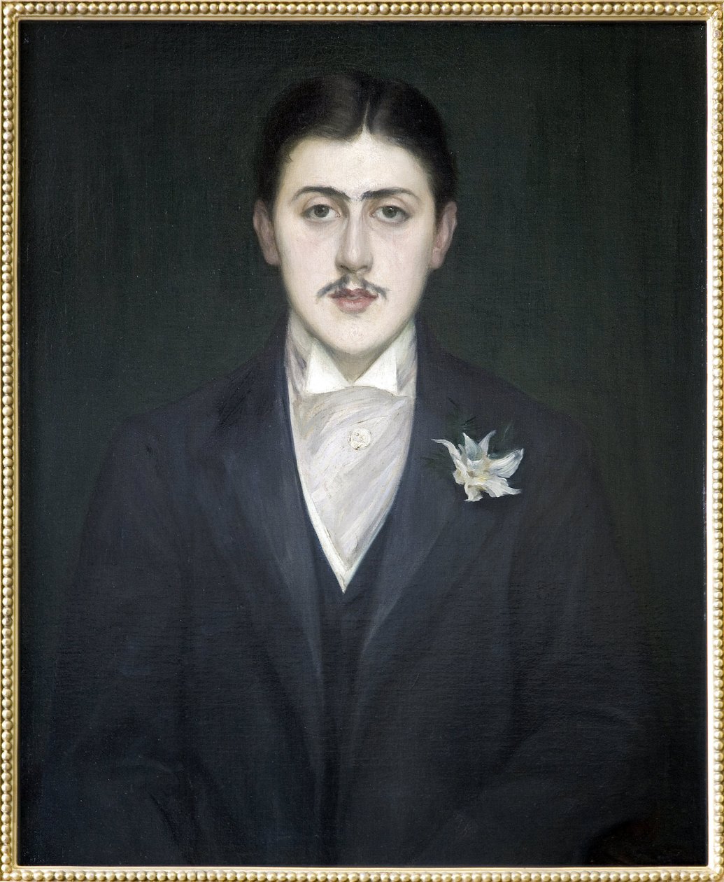 Porträtt av Marcel Proust (olja på duk) av Jacques Emile Blanche