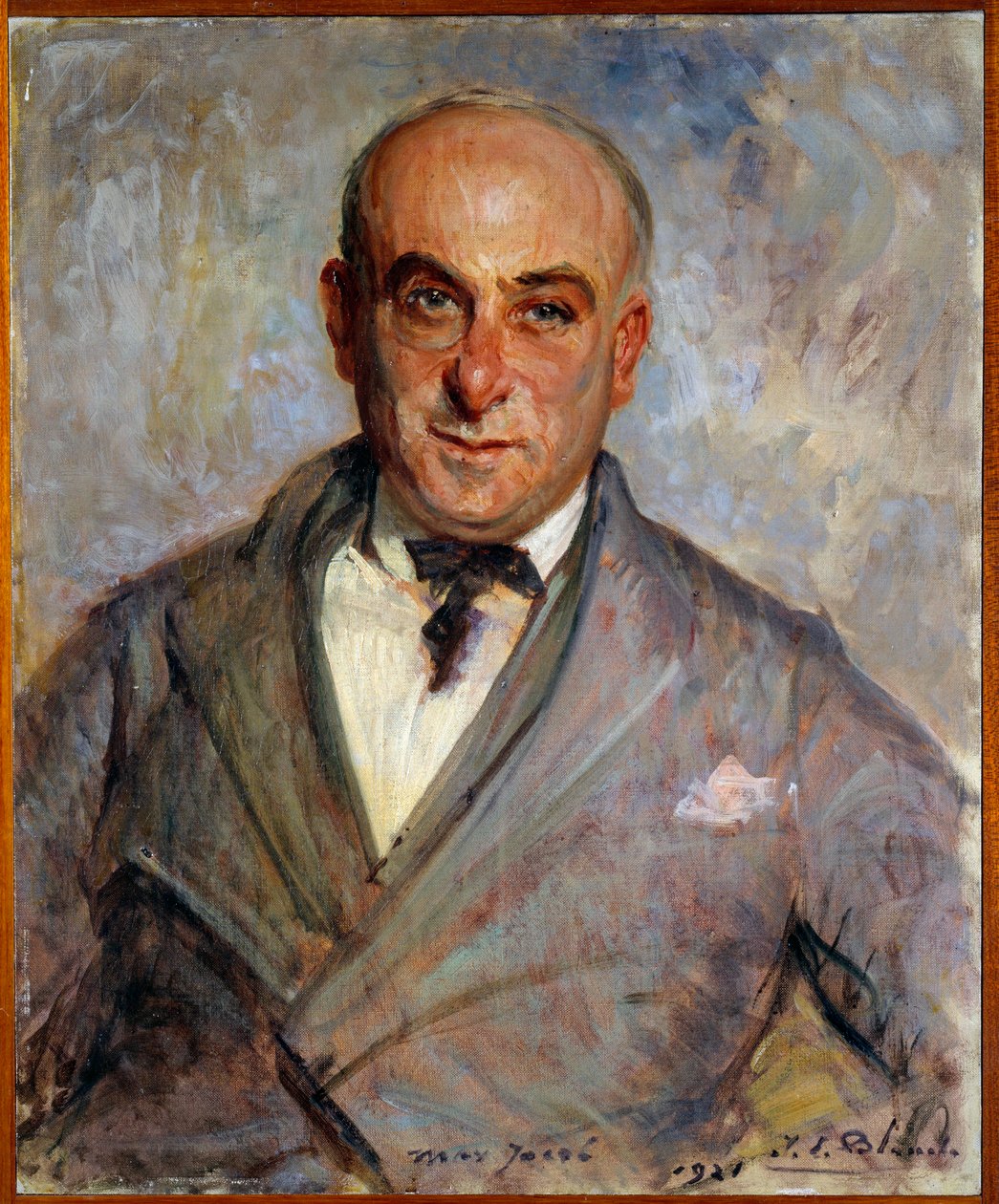 Porträtt av Max Jacob (1876-1944) Fransk poet Målning av Jacques Emile (Jacques-Emile) Blanche (1861-1942) av Jacques Emile Blanche