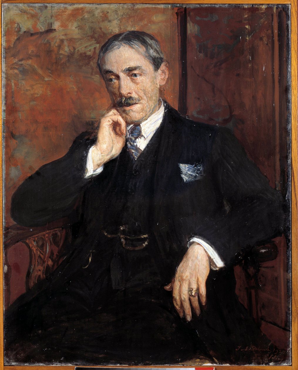 Porträtt av Paul Valery (fransk författare av Jacques Emile Blanche