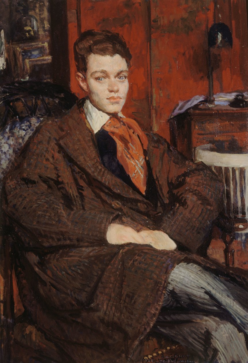 Porträtt av René Crevel 1900-1935, 1928. av Jacques Emile Blanche
