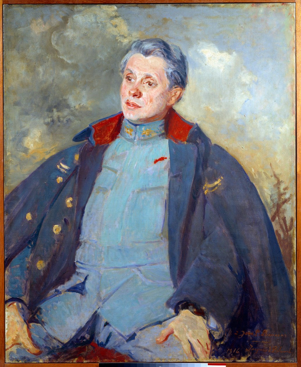 Porträtt av den franske politikern Joseph Paul Boncour (Paul-Boncour) (1873-1972) som officer Målning av Jacques Emile (Jacques-Emile) Blanche (1861-1942) 1916 Sön. 0,81x1 m Rouen, Museum of Fine Arts av Jacques Emile Blanche