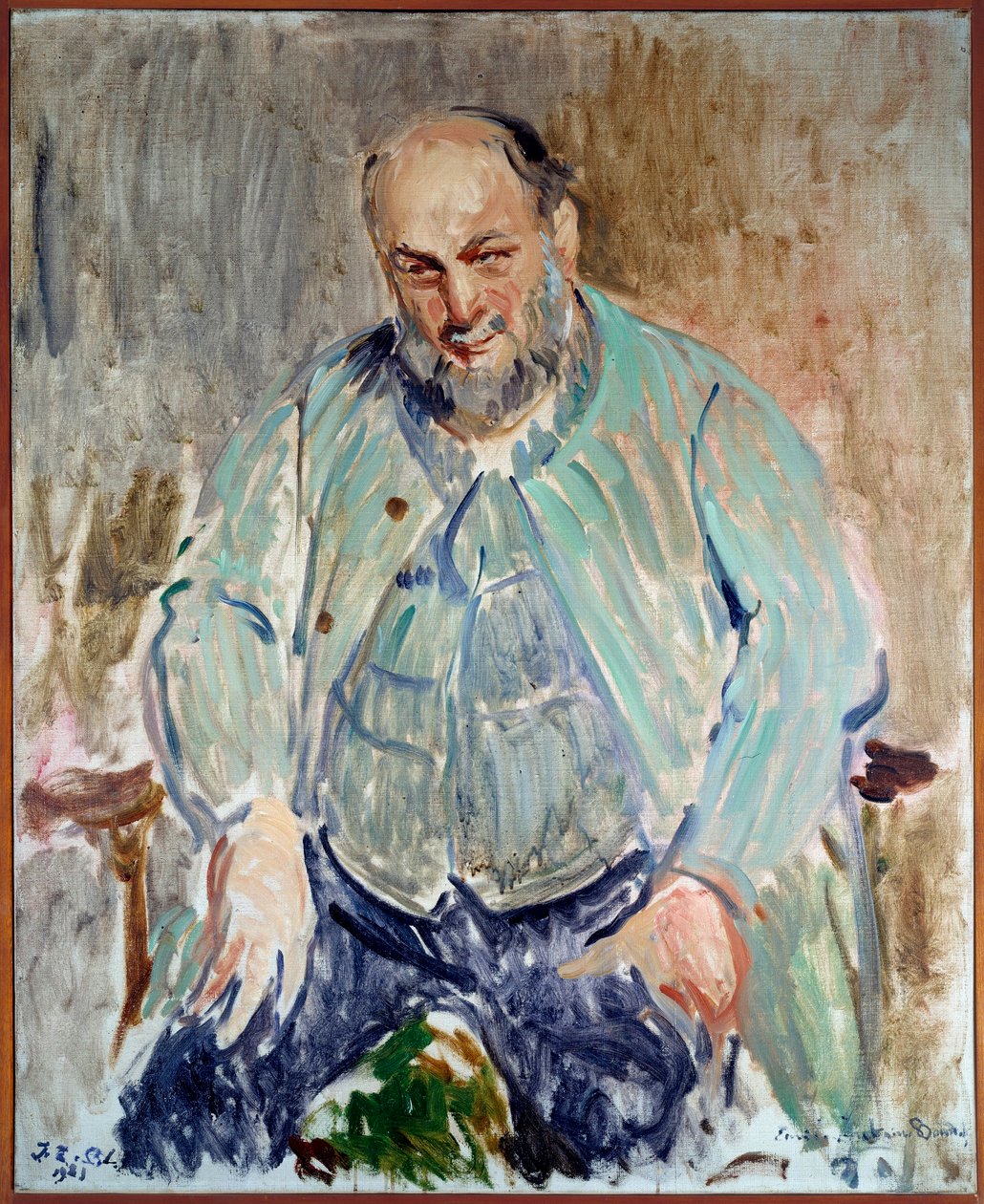 Porträtt av den franske skulptören Antoine Bourdelle (1861-1929) Målning av Jacques Emile (Jacques-Emile) Blanche (1861-1942) av Jacques Emile Blanche