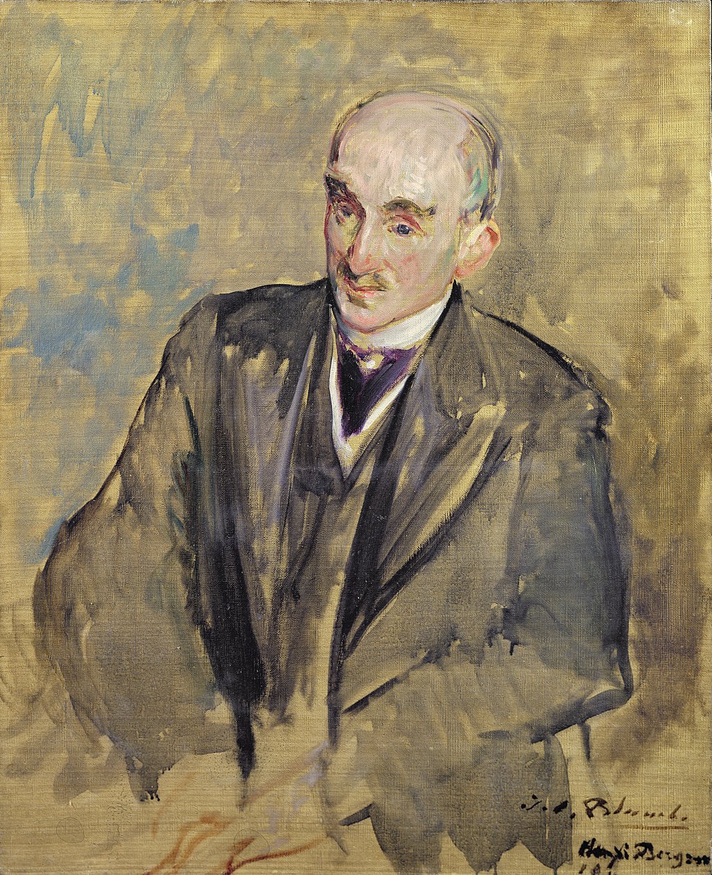 Studie till ett porträtt av Henri Bergson (1859-1941) 1911 av Jacques Emile Blanche