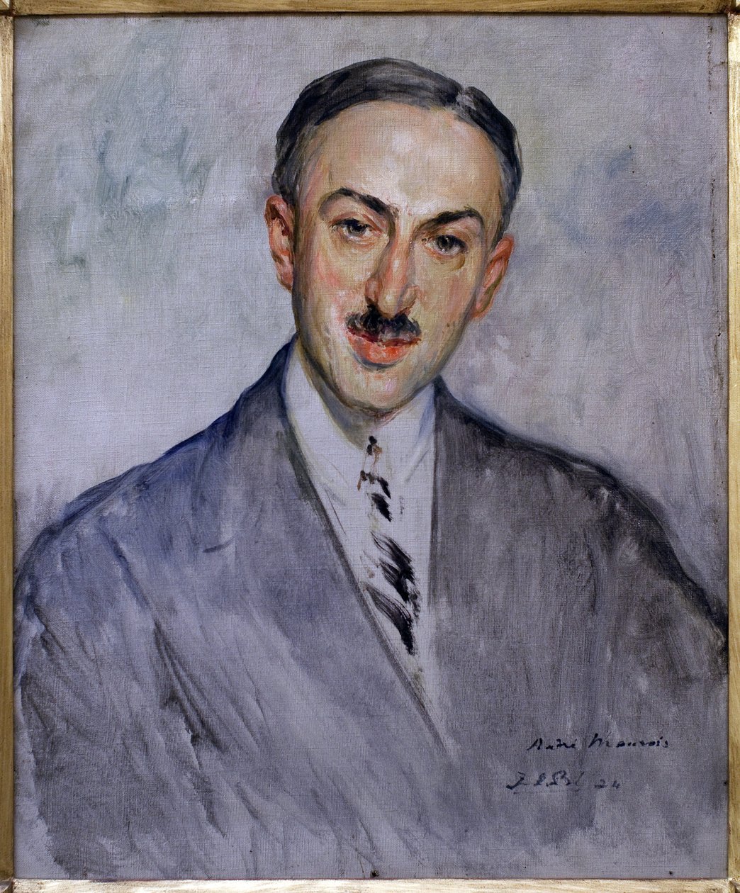 Studie för porträttet av Andre Maurois (Emile Salomon Wilhelm Herzog av Jacques Emile Blanche