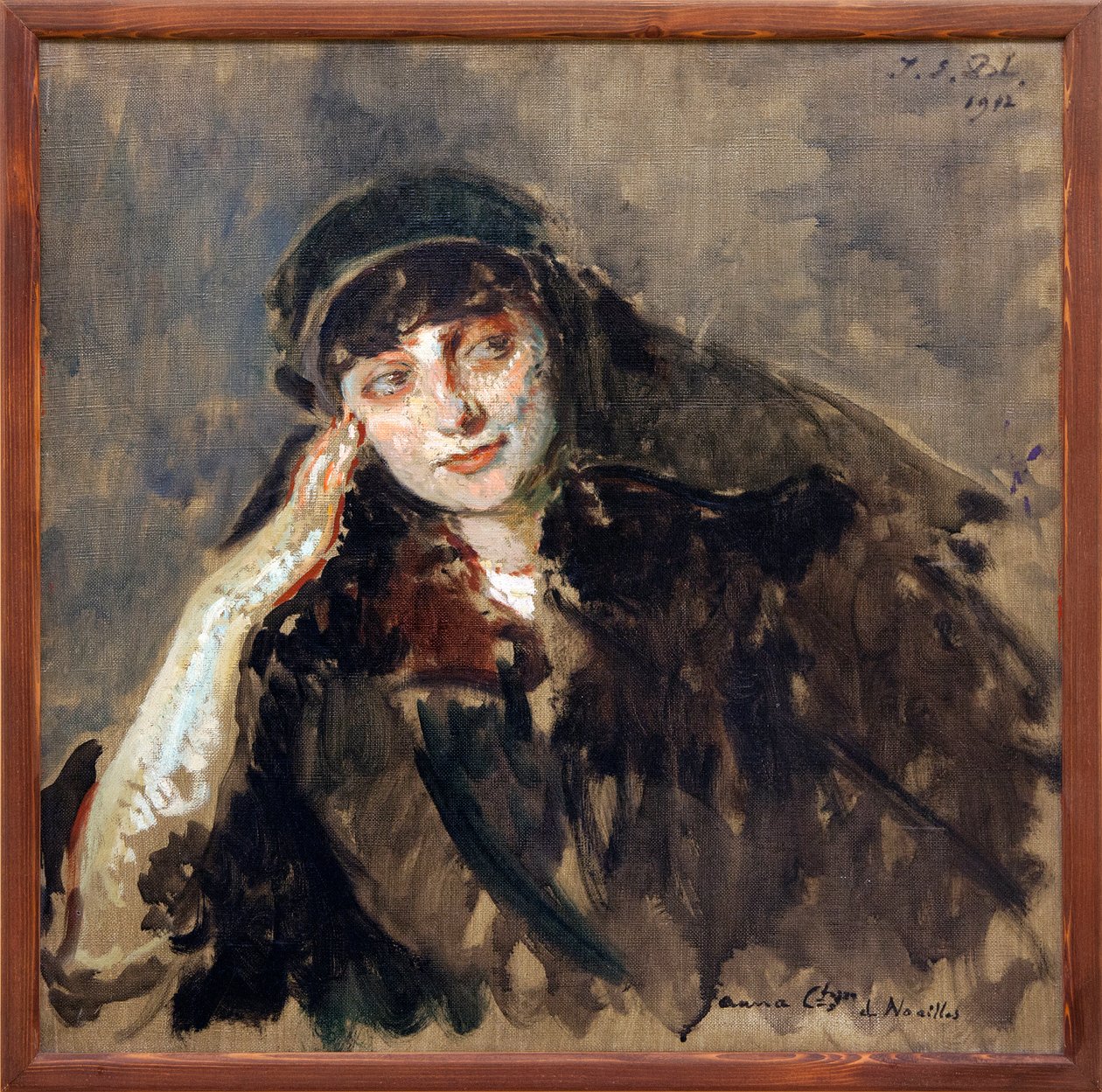 Studie till porträttet av grevinnan Anna Elisabeth de Noailles (målning) av Jacques Emile Blanche