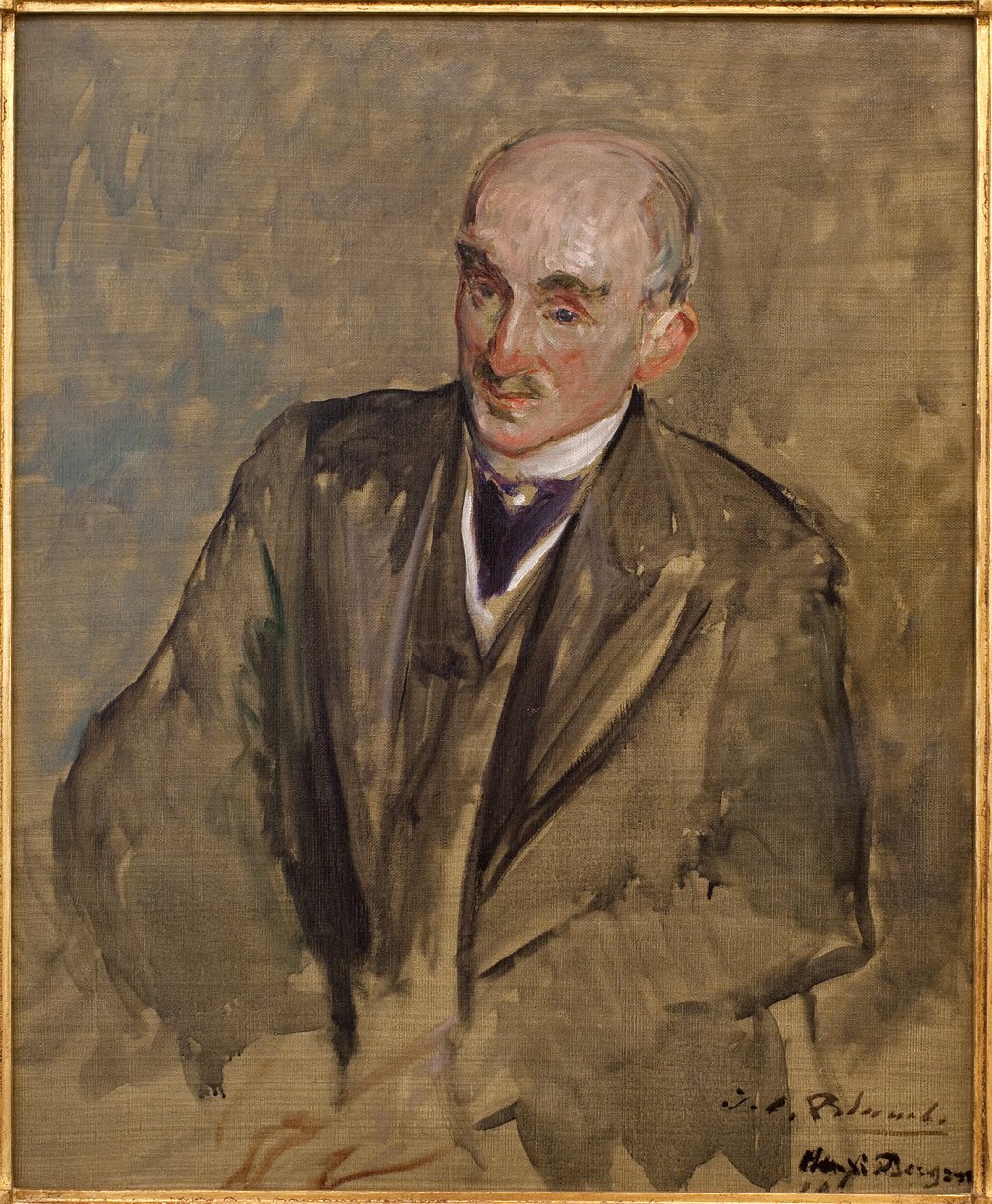 Studie till porträttet av Henri Bergson (1859-1941). Målning av Jacques Emile (Jacques-Emile) Blanche (1861-1942), olja på duk av Jacques Emile Blanche