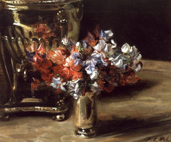 Sweet Peas (olja på duk) av Jacques Emile Blanche