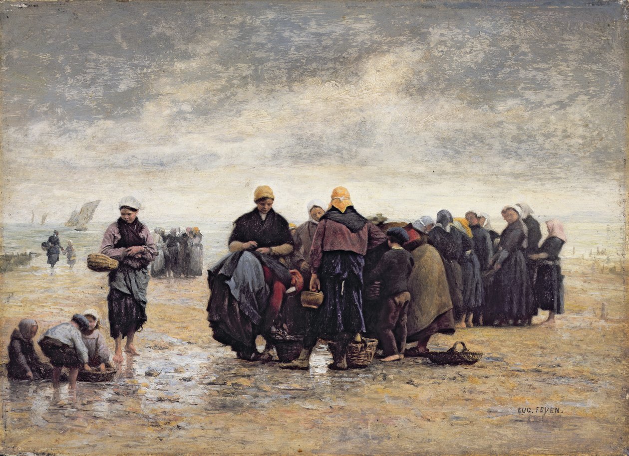 On the Shore (olja på panel) av Jacques Eugene Feyen
