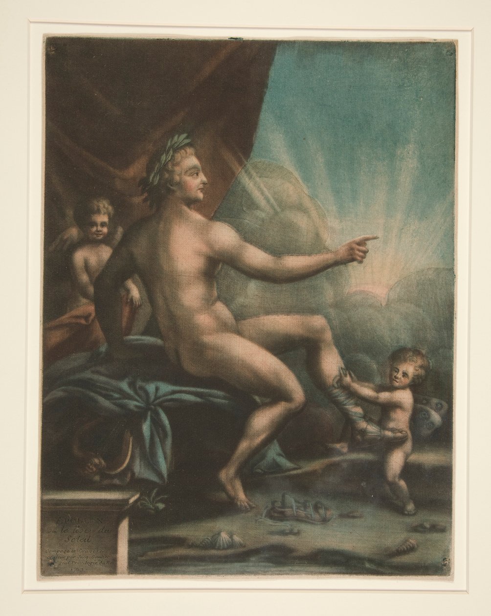 Apollon eller le lev? du soleil (Apollo eller solen som går upp) av Jacques Fabien Gautier dAgoty