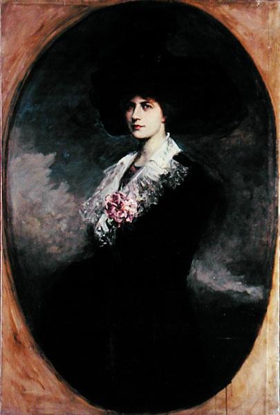Porträtt av en kvinna av Jacques Fernand Humbert