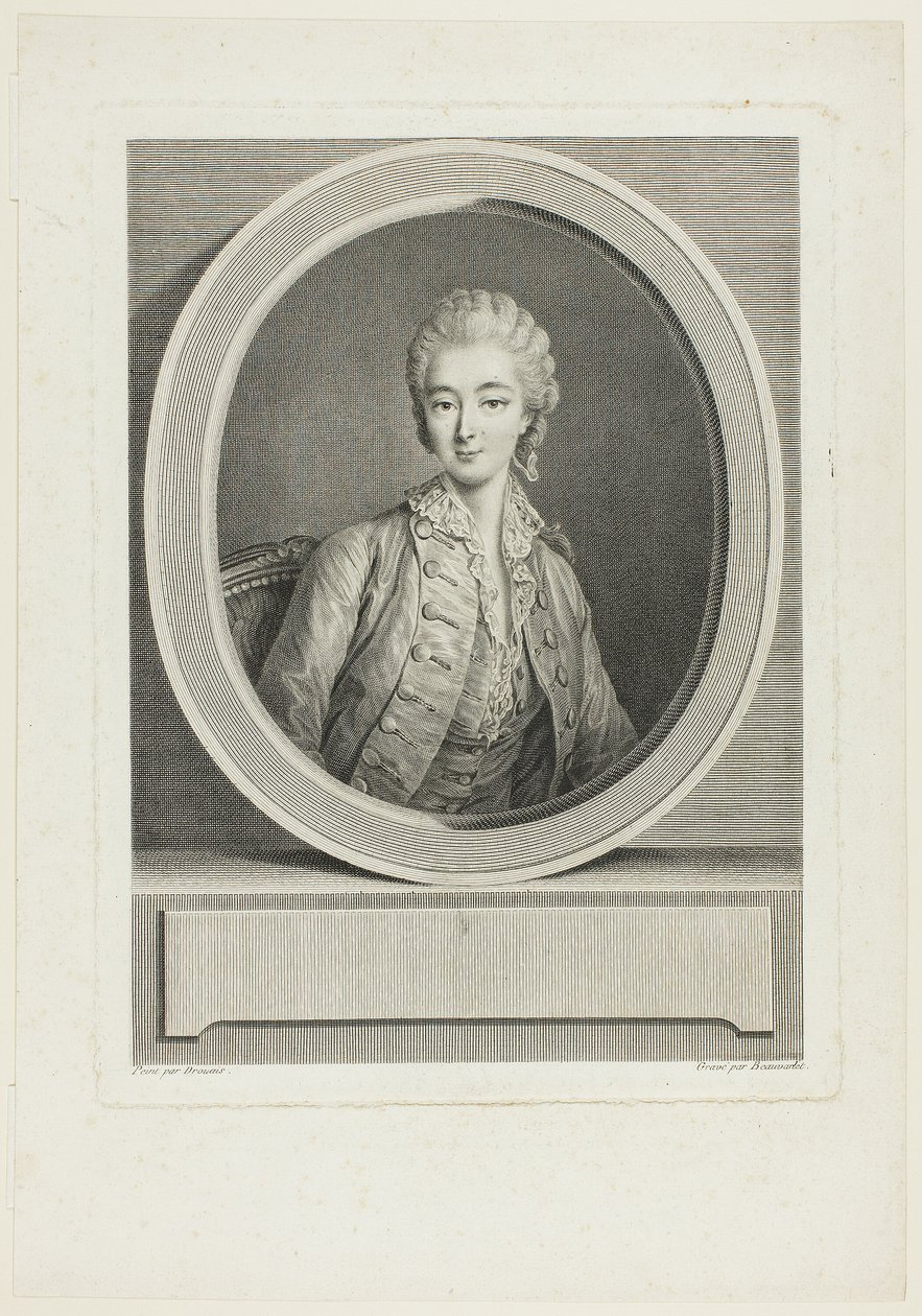 Porträtt av Jacques Firmin Beauvarlet