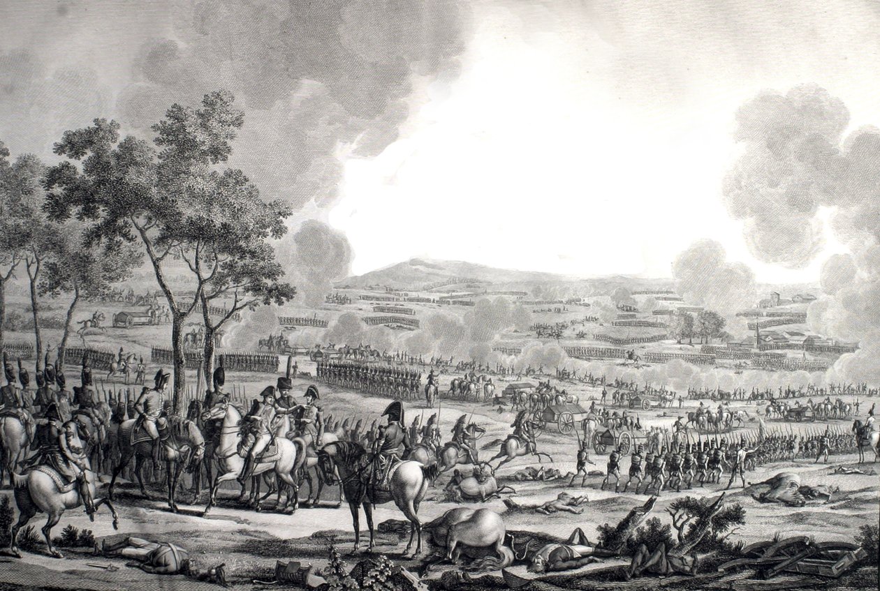 Slaget vid Wagram, 17 juli av Jacques Francois Joseph (after) Swebach