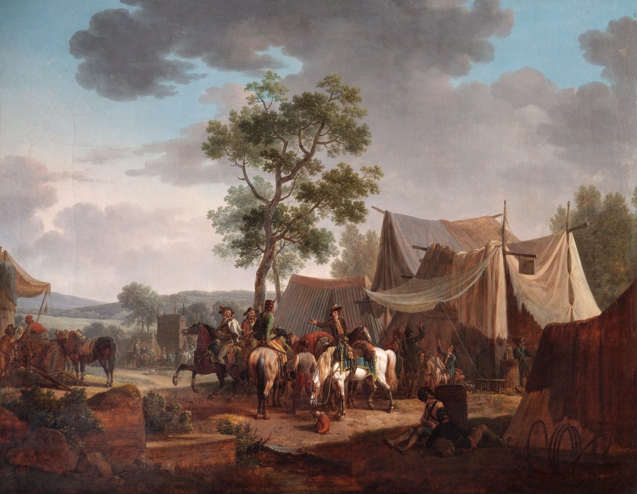 Ett läger av Jacques Francois Joseph Swebach