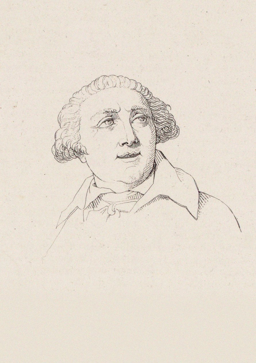 Porträtt av Giovanni Paisiello 1740-1816. av Jacques Frémy