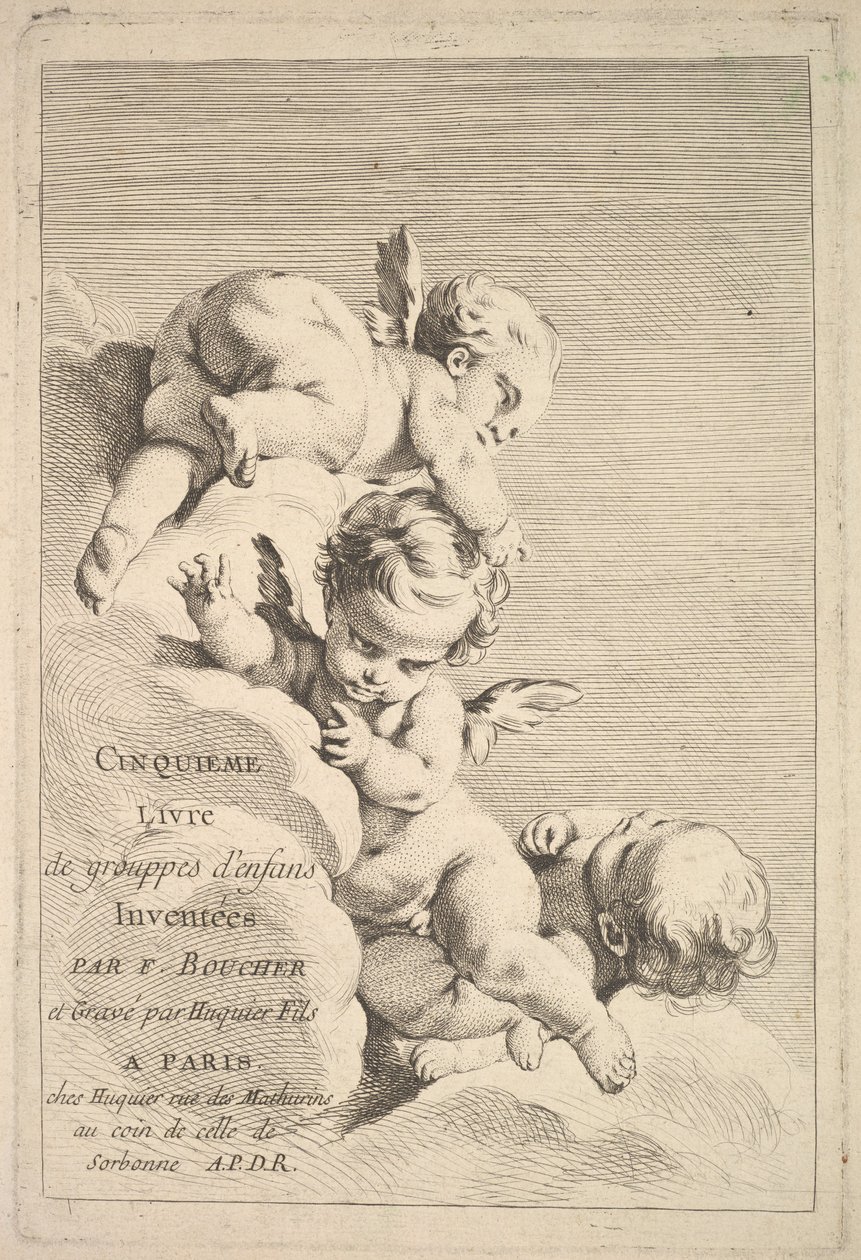 Frontispice, mitten till slutet av 1700-talet. av Jacques Gabriel Huquier