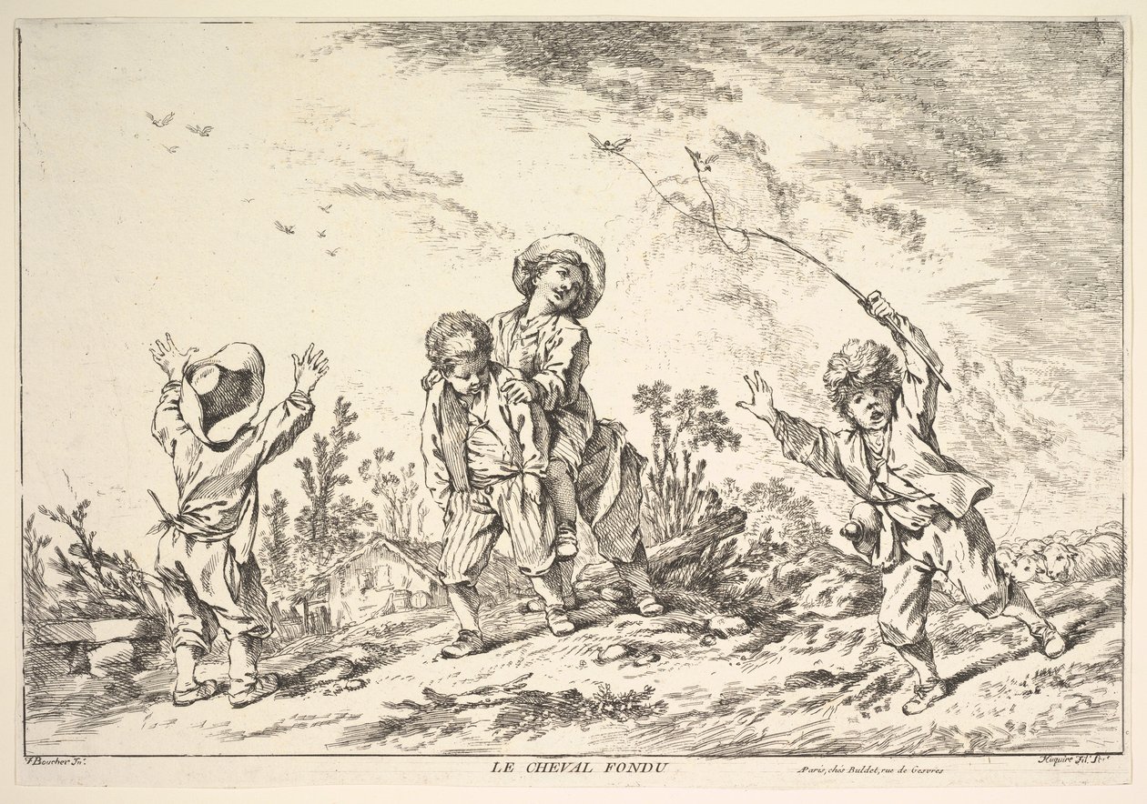 Leapfrog, mitten till slutet av 1700-talet. av Jacques Gabriel Huquier