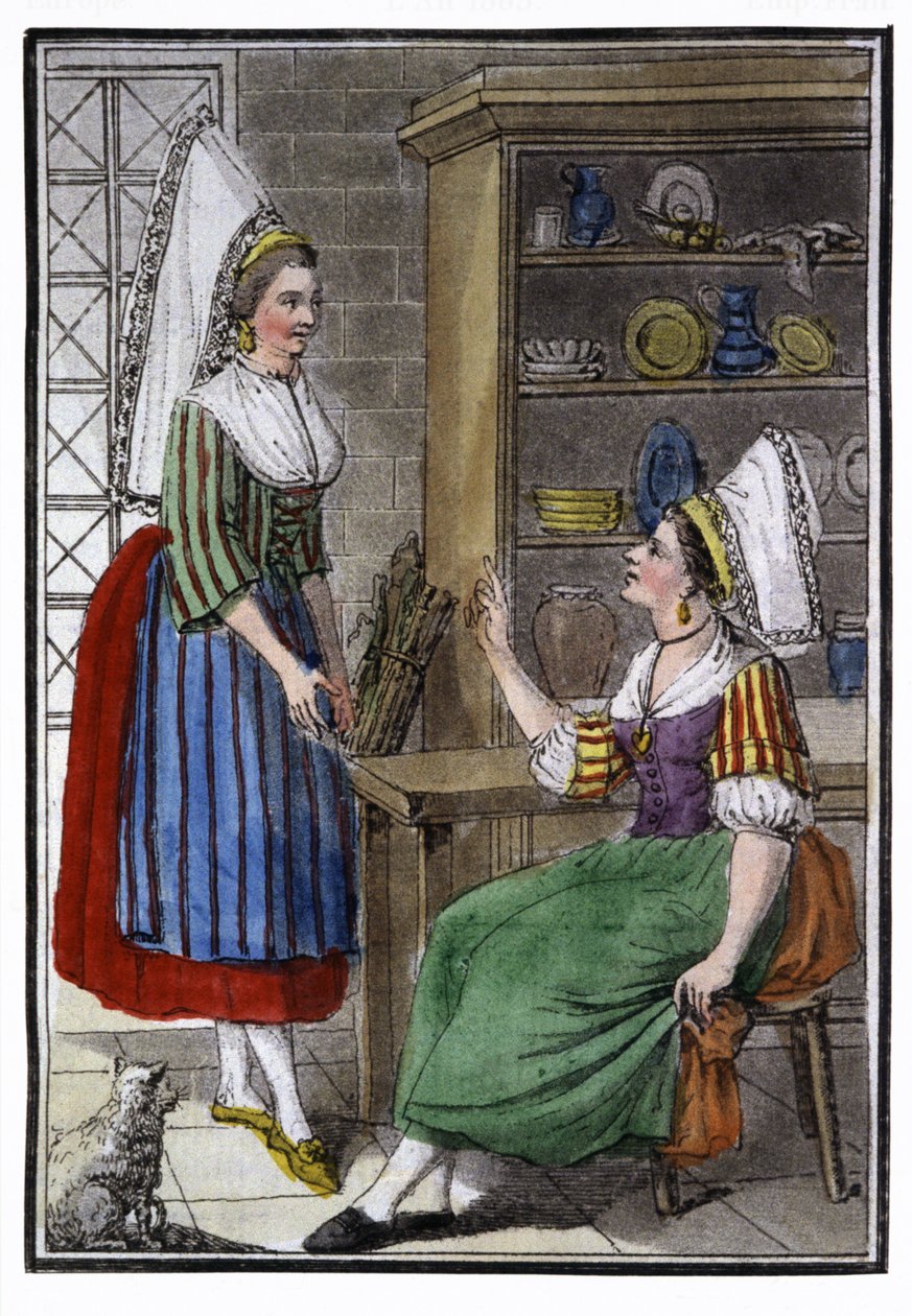 Bondekvinnor i Normandie av Jacques Grasset de Saint Sauveur