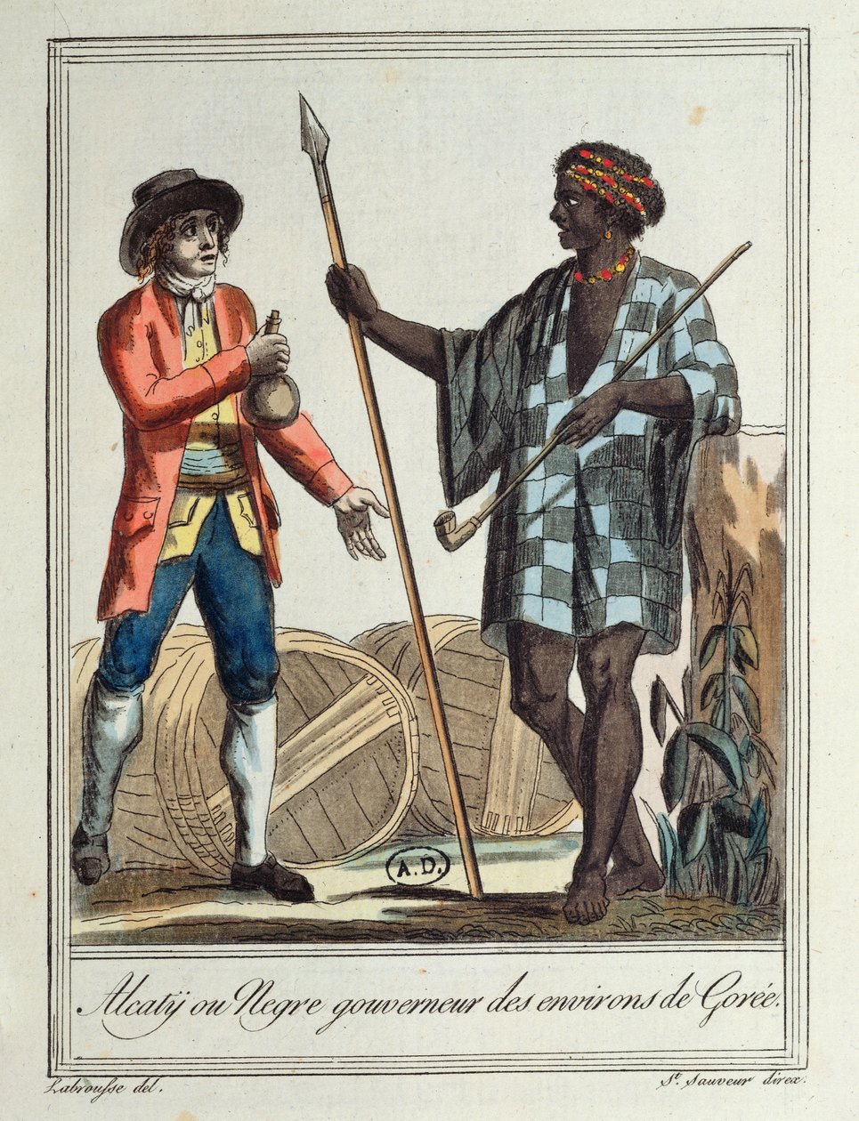 Svart guvernör i Gorée-distriktet, 1796 av Jacques Grasset de Saint Sauveur