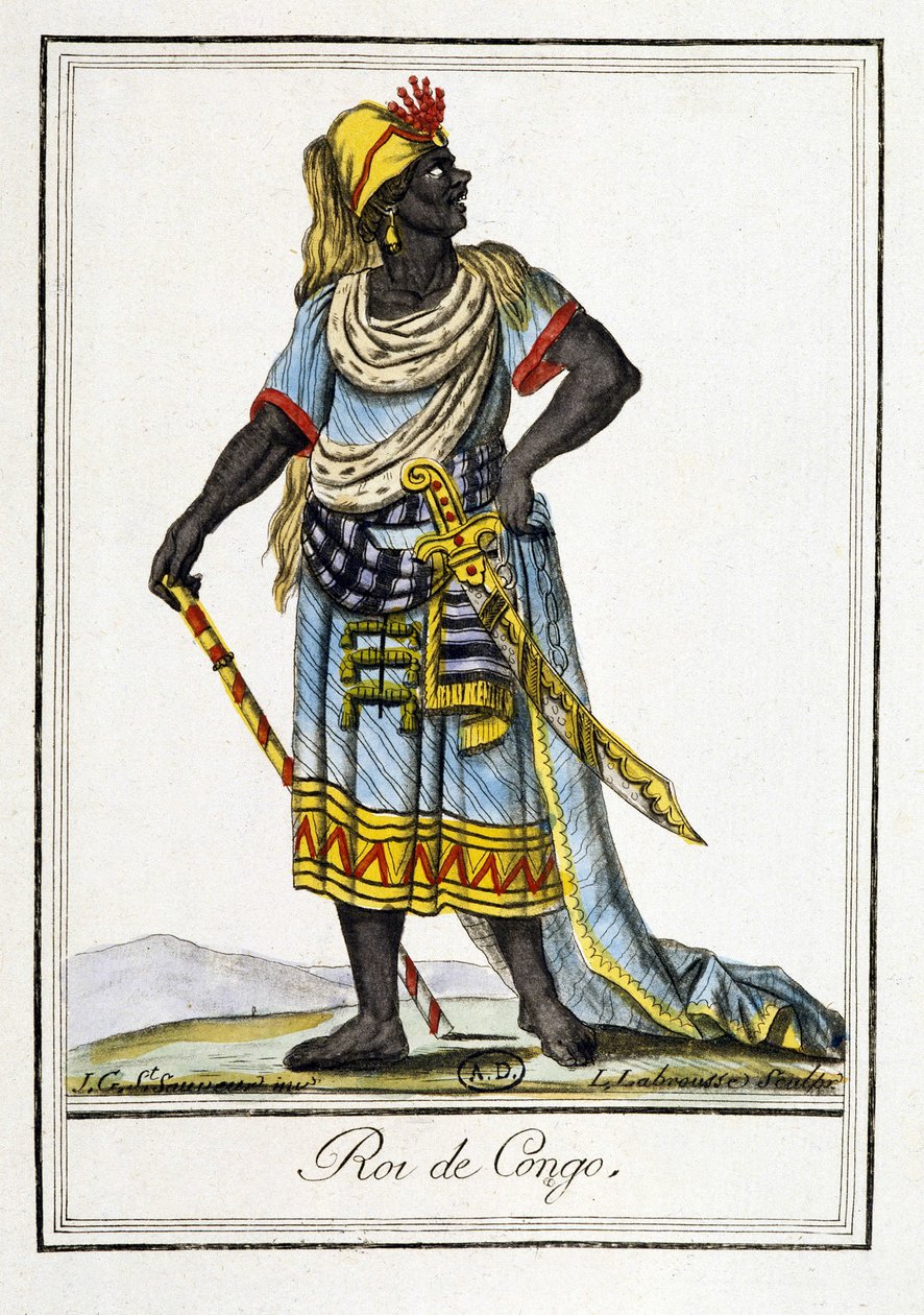 King in the Congo - i "" Encyclopedia of Travels"" av J. Grasset Saint-Sauveur av Jacques Grasset de Saint Sauveur