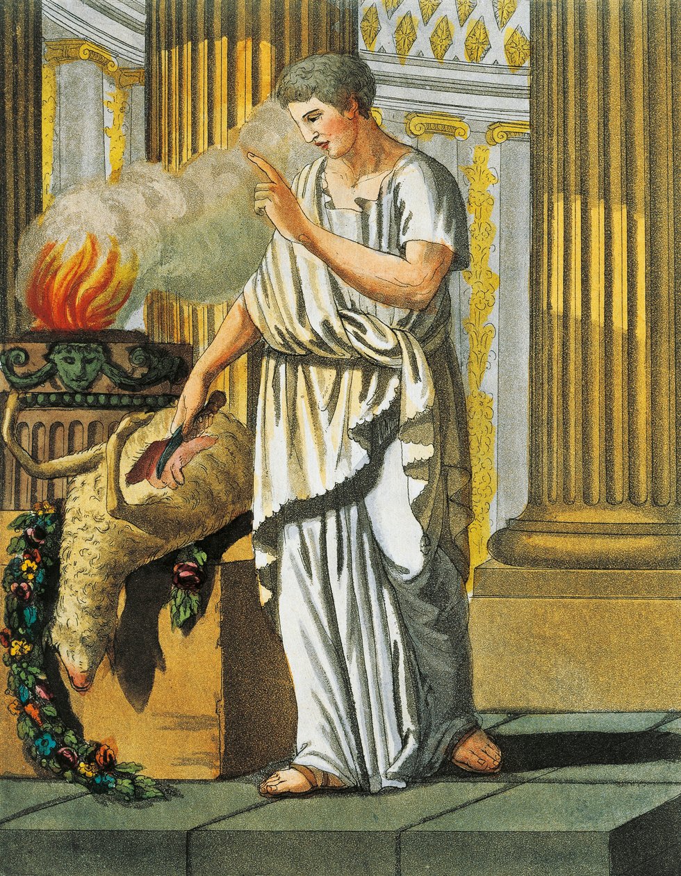 Sotare, av Jacques Grasset de Saint-Sauveur (1757-1810),gravyr från Ancient Rome, eller en historisk och bildlig beskrivning av allt som rör det romerska folket, dess militär, seder, religiösa och offentliga liv. av Jacques Grasset de Saint Sauveur