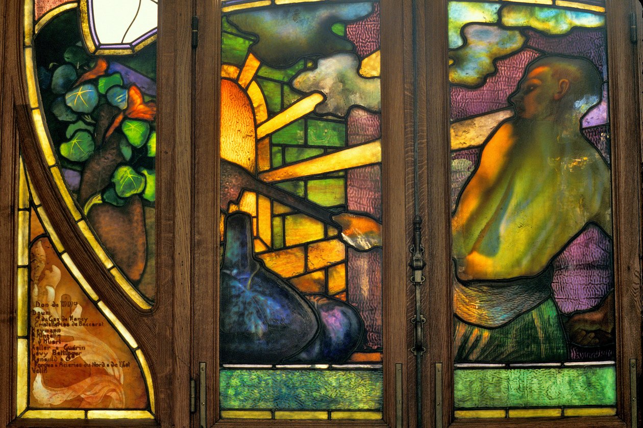 Nancy (avdelning 54), Art Nouveau, handelskammare och börs, Målat glas av Jacques Gruber (1870-1936) av Jacques Gruber