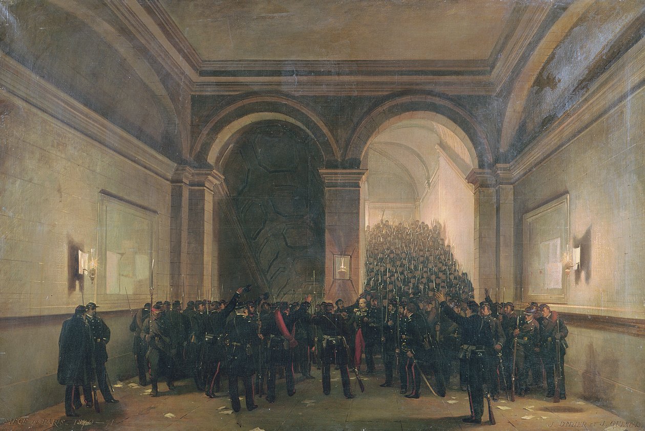 106:e bataljonens inträde i Paris stadshus, 31 oktober 1870 av Jacques Guiaud