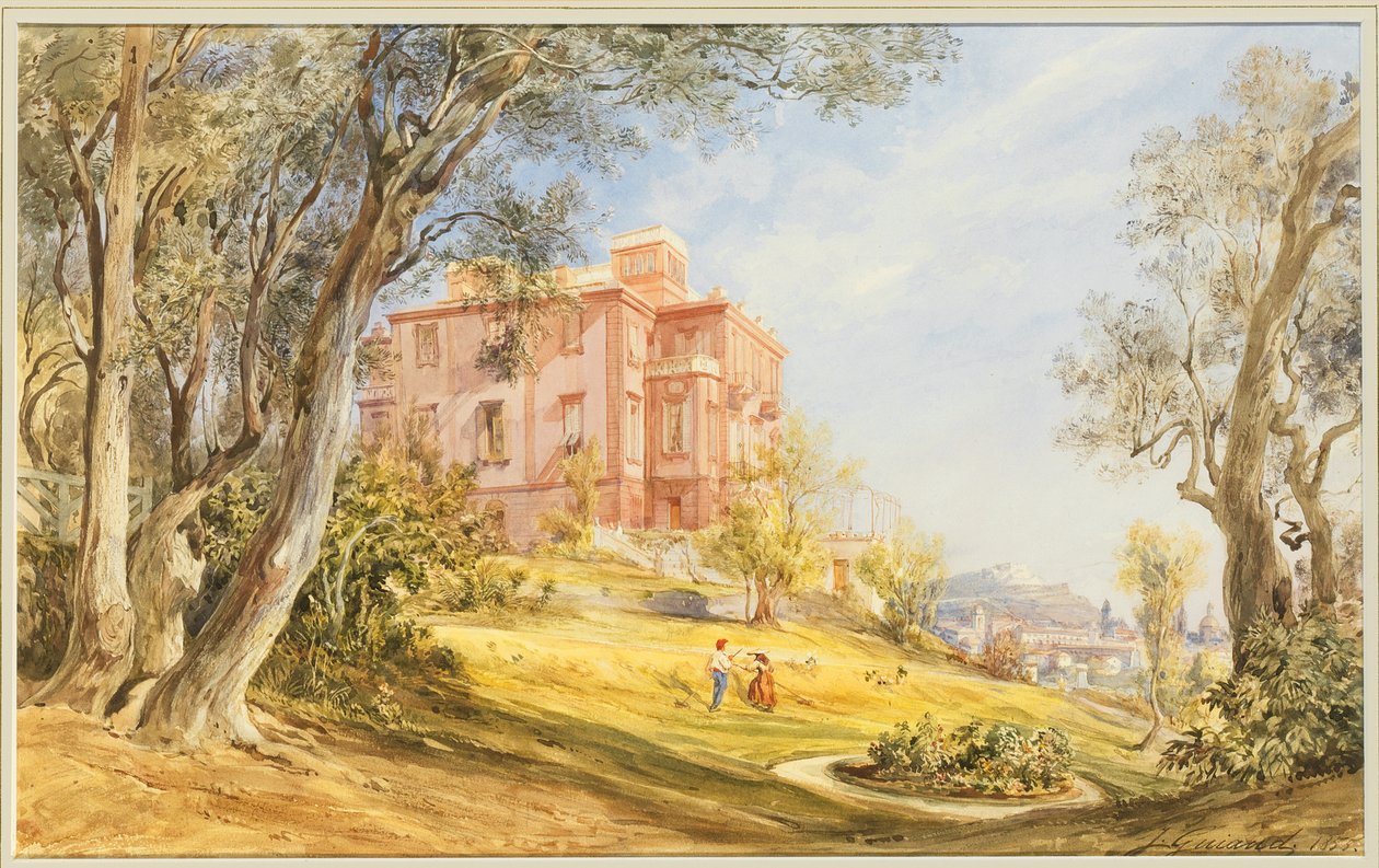Villa Madama, Rom, 1855 av Jacques Guiaud