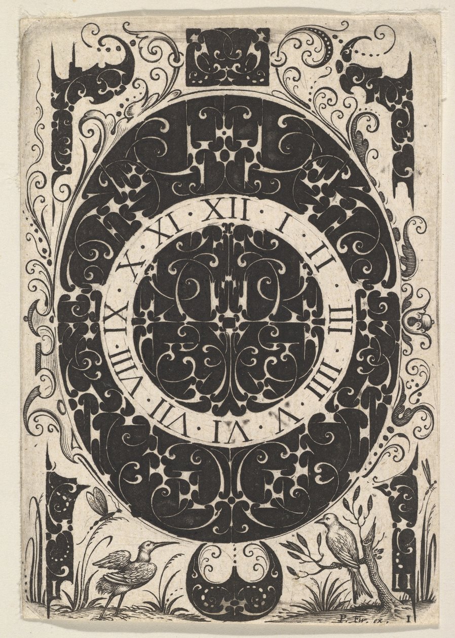 Oval urlåda med fåglar och mindre motiv, ca. 1614-19. av Jacques Hurtu