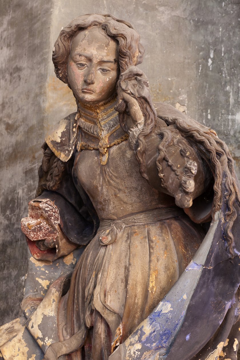St. Maria Magdalena (målad gips) av Jacques Jubert