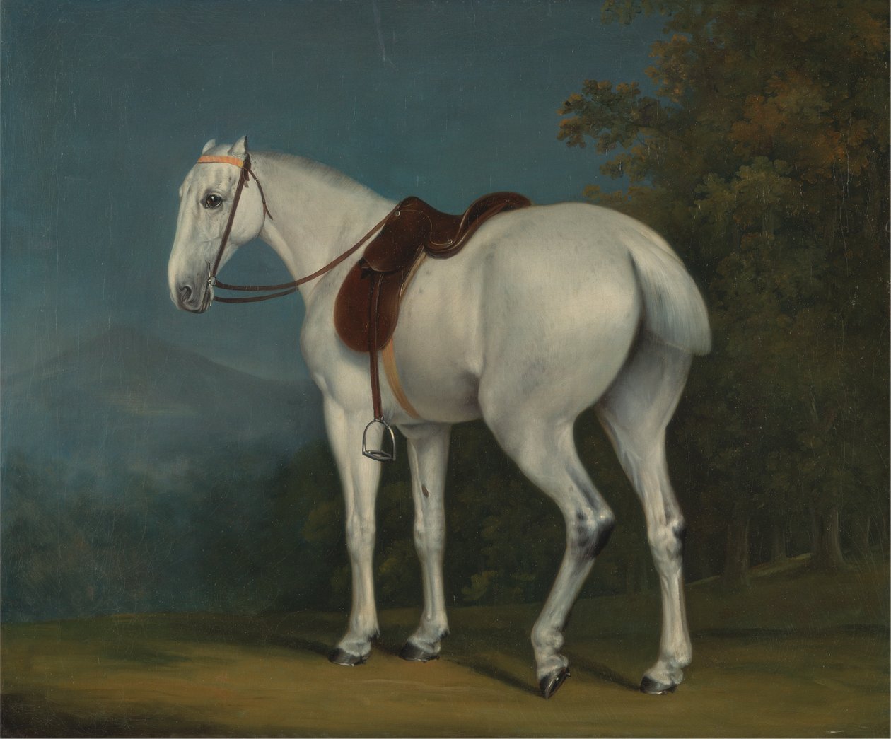En dams grå jägare av Jacques Laurent Agasse