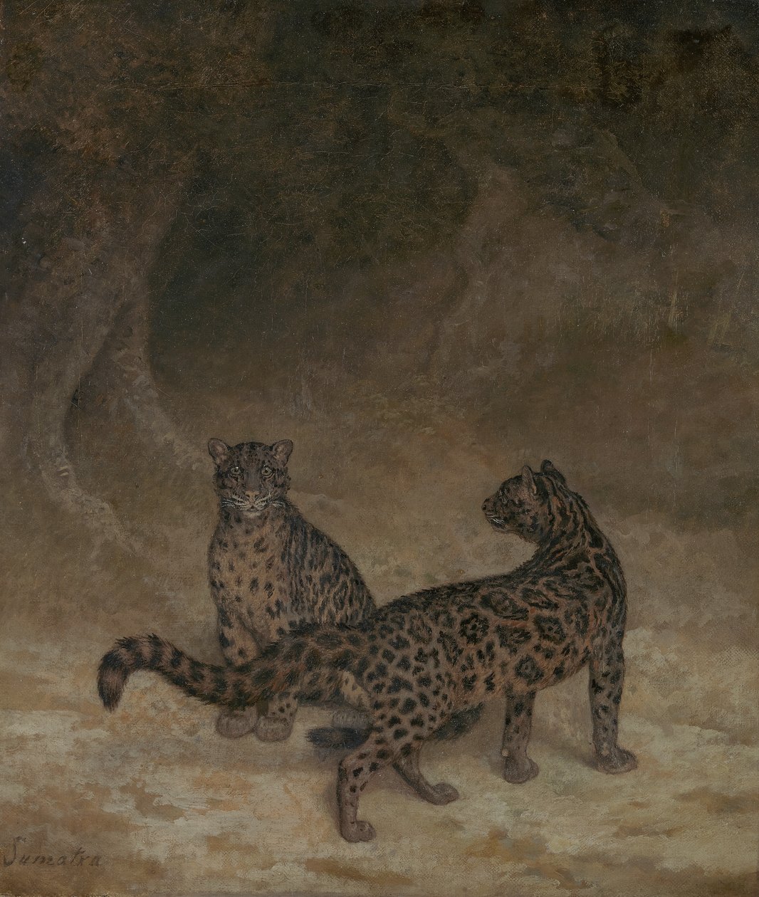 Molniga leoparder, ca 1825 av Jacques Laurent Agasse
