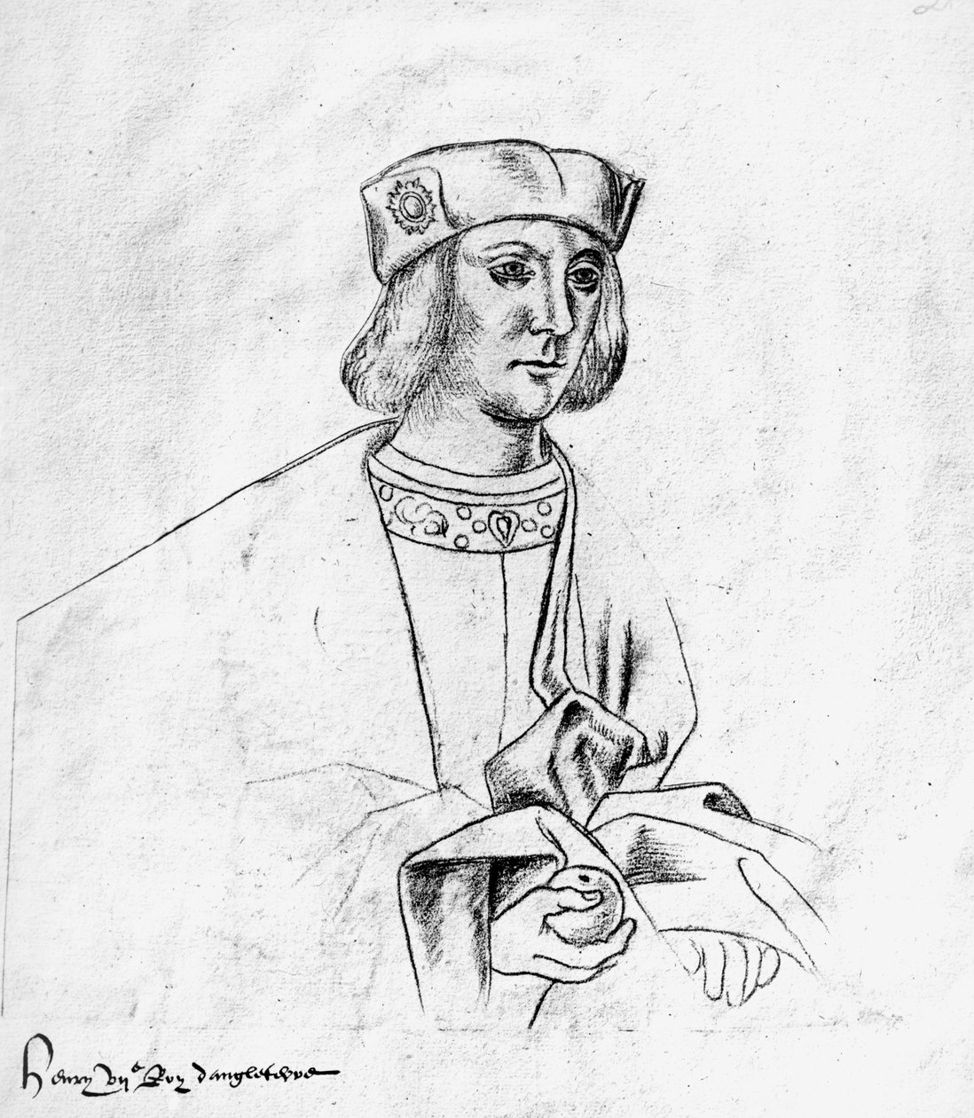 Ms.266 fol.10 Henry VII (1457-1509) kung av England (1485-1509), från 