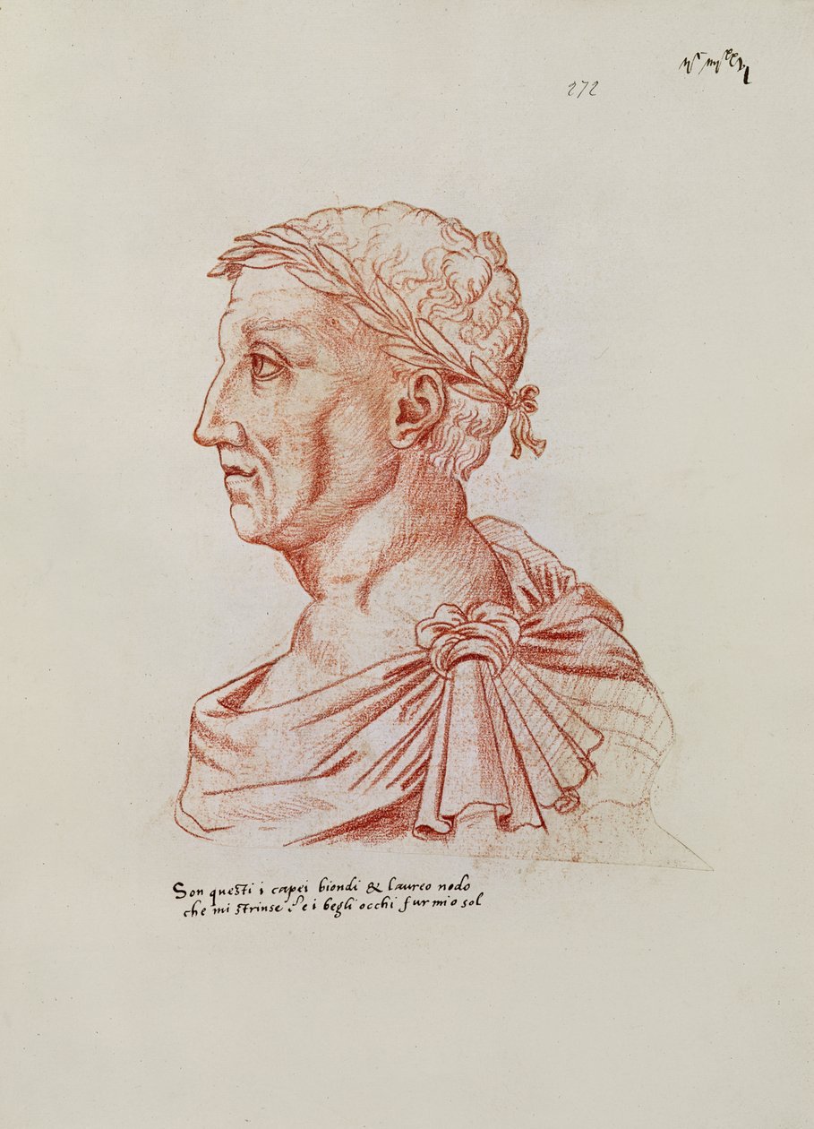 Ms.266 fol.271 v Petrarch (1304-74), från 