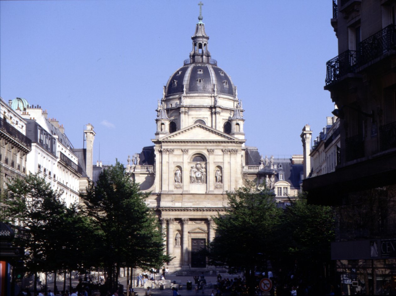 Fasaden på Sorbonne av Jacques Lemercier