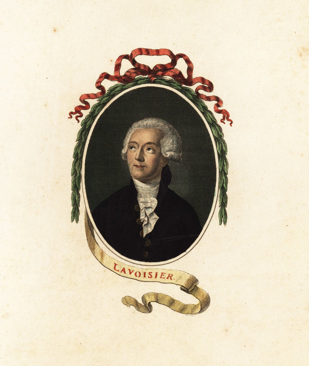 Antoine Lavoisier, fransk kemist, ekonom och adelsman.1805 (gravyr) av Jacques Louis (after) David