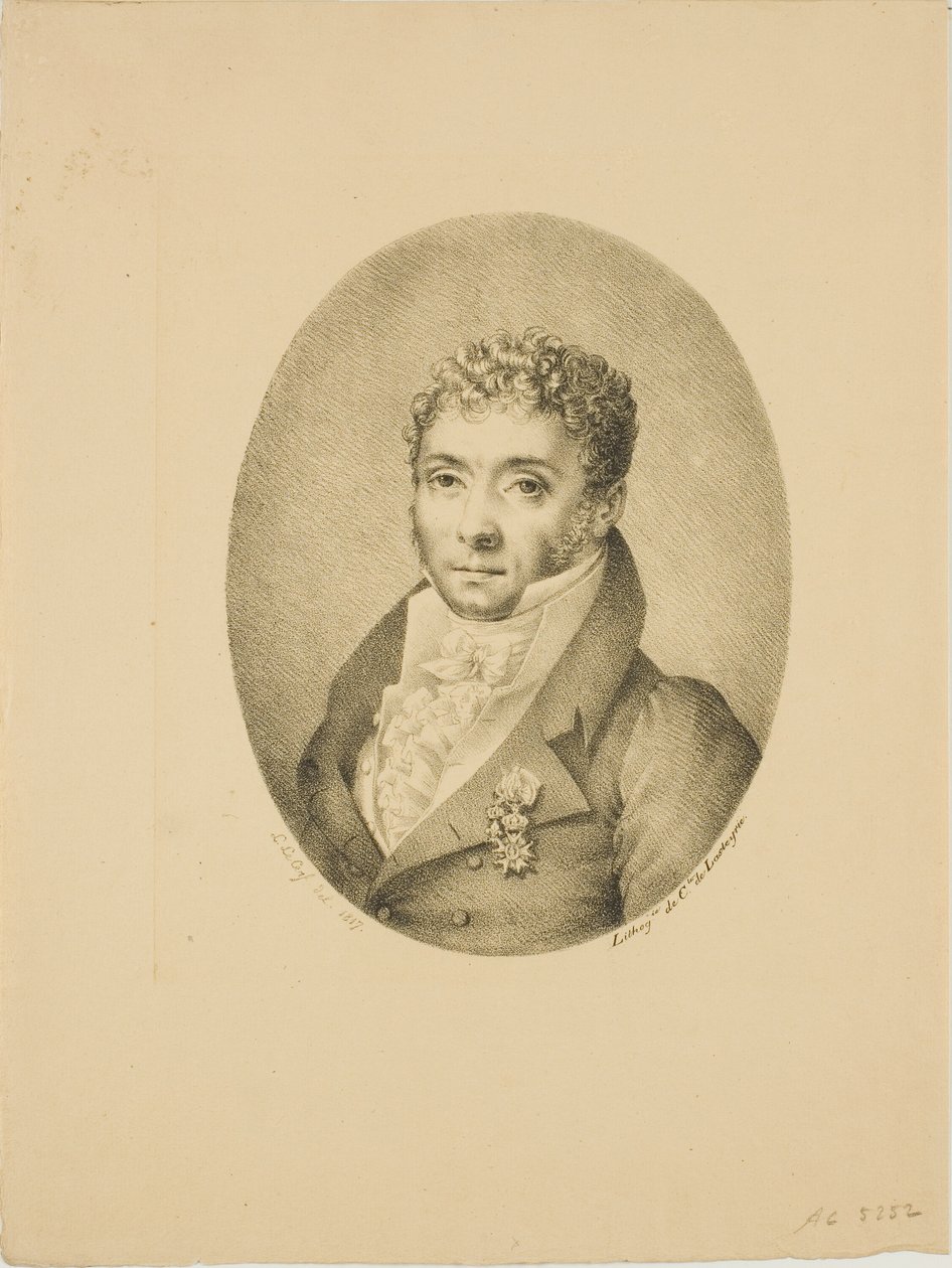 Porträtt av en man av Jacques Louis Constant Le Cerf