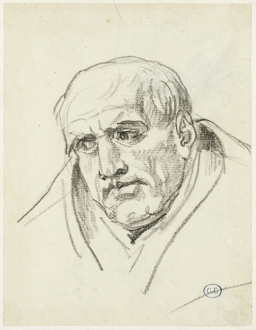 Byst av en äldre man av Jacques Louis David