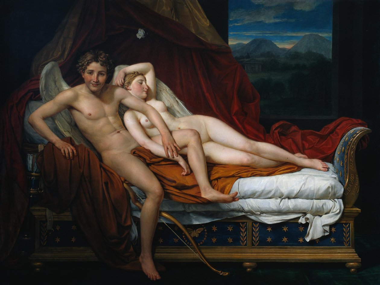 Amor och Psyche av Jacques Louis David